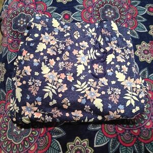 Croft & Barrow Floral Blue and Pink Tote Bag